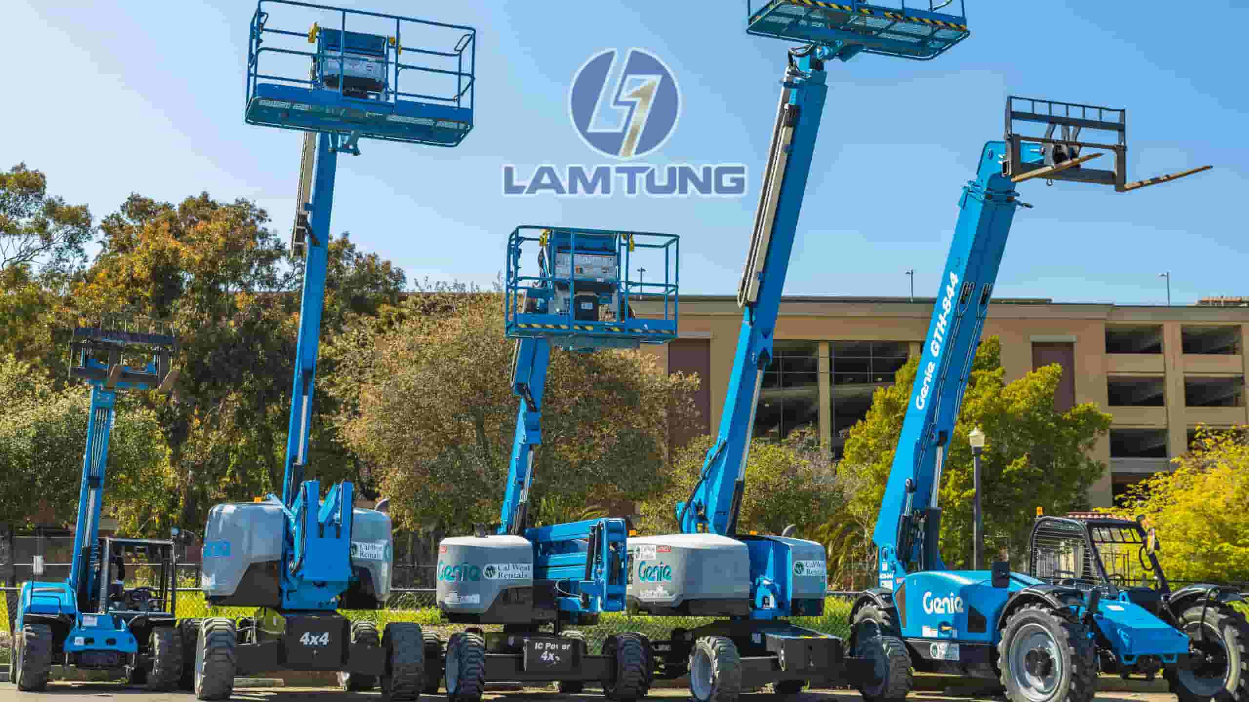 xe nâng người, thiết bị thi công hiện đại